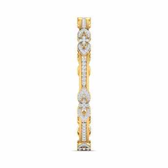 Ivana Jewels Bracelets Pave Gold Diamond Bangle