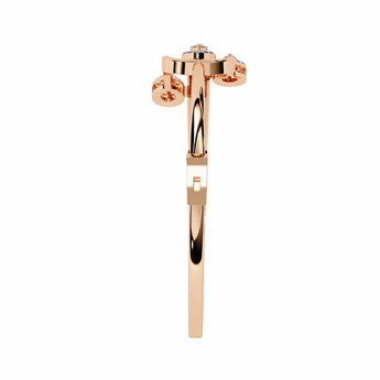 Ivana Jewels Bracelets Pear-Shaped Diamond Gold Bangle