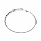 Ivana Jewels Bracelets Pear-Shaped Diamond Gold Bangle