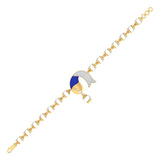 Ivana Jewels Bracelets Pearl and Diamond  Charm Bracelet