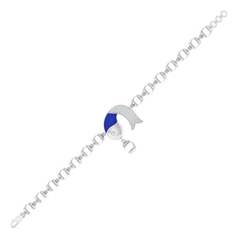 Ivana Jewels Bracelets Pearl and Diamond  Charm Bracelet