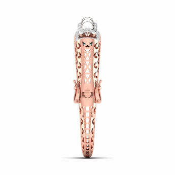 Ivana Jewels Bracelets Pearl Halo Diamond Bangle