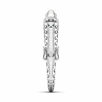 Ivana Jewels Bracelets Pearl Halo Diamond Bangle