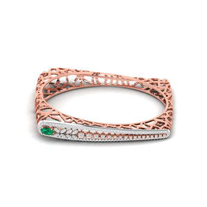 Ivana Jewels Bracelets Rose Gold / 14KT 1.09 Ct Bridal Diamond Bangle