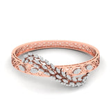 Ivana Jewels Bracelets Rose Gold / 14KT 1.52ct Elegant Multi-Diamond Bangle