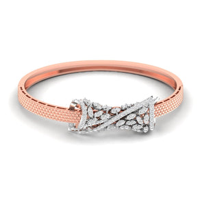 Ivana Jewels Bracelets Rose Gold / 14KT 1.57ct Round Diamond Bangle