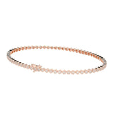 Ivana Jewels Bracelets Rose Gold / 14KT 1 Carat Each Diamond Tennis Bracelet