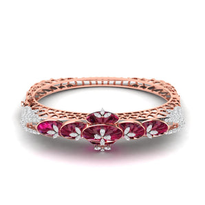 Ivana Jewels Bracelets Rose Gold / 14KT 2.75ct Gem-Rich Diamond Bangle