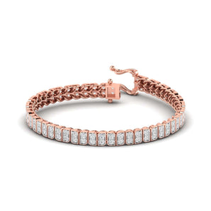 Ivana Jewels Bracelets Rose Gold / 14KT 2 Carat Emerald Cut Diamond Tennis Bracelet