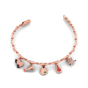 Ivana Jewels Bracelets Rose Gold / 14KT Charming Gold Charm Bracelet