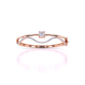 Ivana Jewels Bracelets Rose Gold / 14KT Classic Design Diamond Bangle