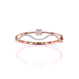 Ivana Jewels Bracelets Rose Gold / 14KT Classic Design Diamond Bangle