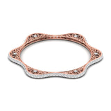 Ivana Jewels Bracelets Rose Gold / 14KT Classic Diamond  Bangle