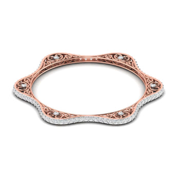 Ivana Jewels Bracelets Rose Gold / 14KT Classic Diamond  Bangle