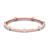Ivana Jewels Bracelets Rose Gold / 14KT Classic Diamond Bangle