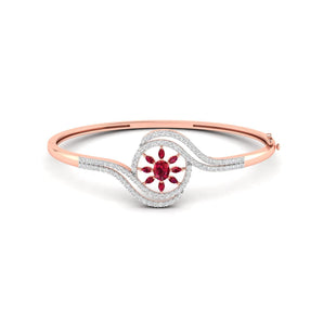 Ivana Jewels Bracelets Rose Gold / 14KT Classic Ruby Bangle