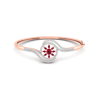 Ivana Jewels Bracelets Rose Gold / 14KT Classic Ruby Bangle