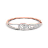 Ivana Jewels Bracelets Rose Gold / 14KT Diamond Bangle in Gold