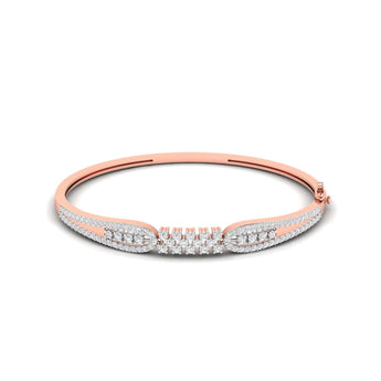 Ivana Jewels Bracelets Rose Gold / 14KT Diamond Cluster Bangle