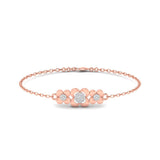 Ivana Jewels Bracelets Rose Gold / 14KT Diamond Cluster Flower Bracelet