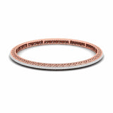 Ivana Jewels Bracelets Rose Gold / 14KT Diamond Set Open Design Bangle