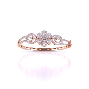 Ivana Jewels Bracelets Rose Gold / 14KT Elegant Diamond Bangle