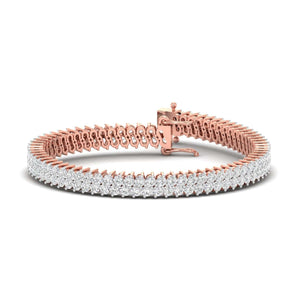 Ivana Jewels Bracelets Rose Gold / 14KT Elegant  Diamond Tennis Bracelet