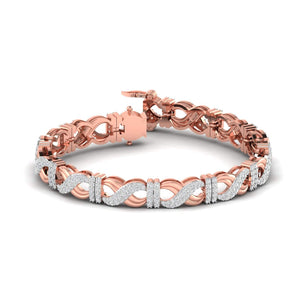 Ivana Jewels Bracelets Rose Gold / 14KT Eternity Diamond Bracelet