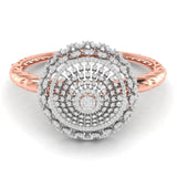 Ivana Jewels Bracelets Rose Gold / 14KT Gold Bangle with Diamonds