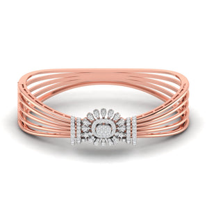 Ivana Jewels Bracelets Rose Gold / 14KT Gold Diamond Bangle