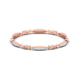 Ivana Jewels Bracelets Rose Gold / 14KT Interwoven Diamond Bangle