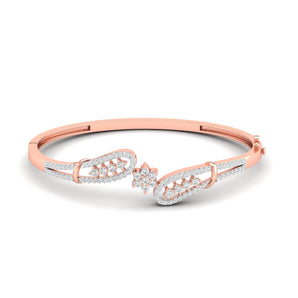 Ivana Jewels Bracelets Rose Gold / 14KT Marquise Diamond Bangle