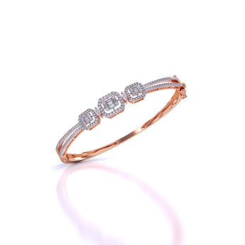 Ivana Jewels Bracelets Rose Gold / 14KT Minimalist Baguette Bangle