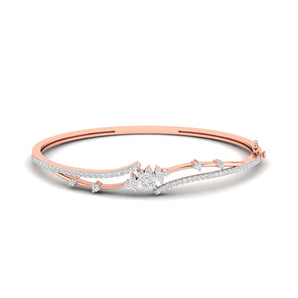 Ivana Jewels Bracelets Rose Gold / 14KT Moonlit Petals Diamond Bangle