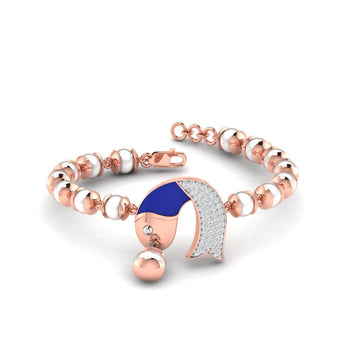Ivana Jewels Bracelets Rose Gold / 14KT Pearl and Diamond  Charm Bracelet