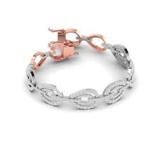 Ivana Jewels Bracelets Rose Gold / 14KT Round Brilliant Diamond Bangle