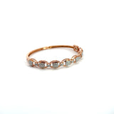 Ivana Jewels Bracelets Rose Gold / 14KT Round Diamonds Bangle