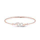Ivana Jewels Bracelets Rose Gold / 14KT Sculpted Wave Bracelet