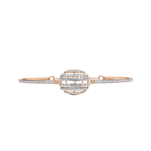 Ivana Jewels Bracelets Rose Gold / 14KT Whimsical Diamond Bangle