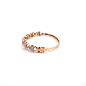 Ivana Jewels Bracelets Round Diamonds Bangle