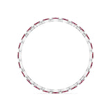 Ivana Jewels Bracelets Ruby and Diamond Oval Link Bracelet in Gold