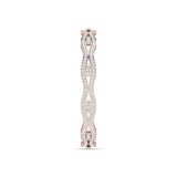 Ivana Jewels Bracelets Sculpted Gold Diamond Bangle