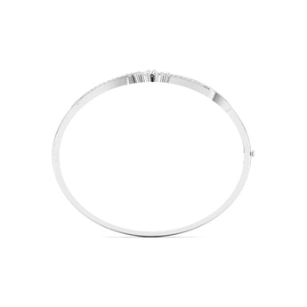 Ivana Jewels Bracelets Swirl Design Diamond Bangle