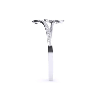 Ivana Jewels Bracelets Twin Twist Leaf Style Women Bangle