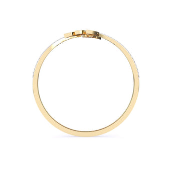 Ivana Jewels Bracelets Twin Twist Leaf Style Women Bangle