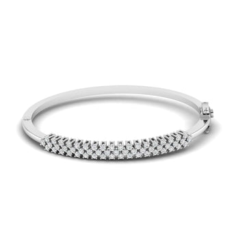 Ivana Jewels Bracelets White Gold / 14KT 1.10 Carat Diamond Gold Bangle