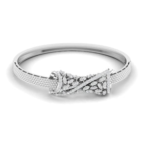 Ivana Jewels Bracelets White Gold / 14KT 1.57ct Round Diamond Bangle
