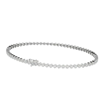 Ivana Jewels Bracelets White Gold / 14KT 1 Carat Each Diamond Tennis Bracelet