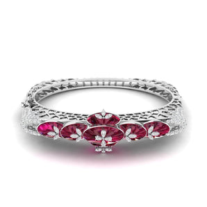 Ivana Jewels Bracelets White Gold / 14KT 2.75ct Gem-Rich Diamond Bangle