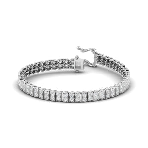 Ivana Jewels Bracelets White Gold / 14KT 2 Carat Emerald Cut Diamond Tennis Bracelet
